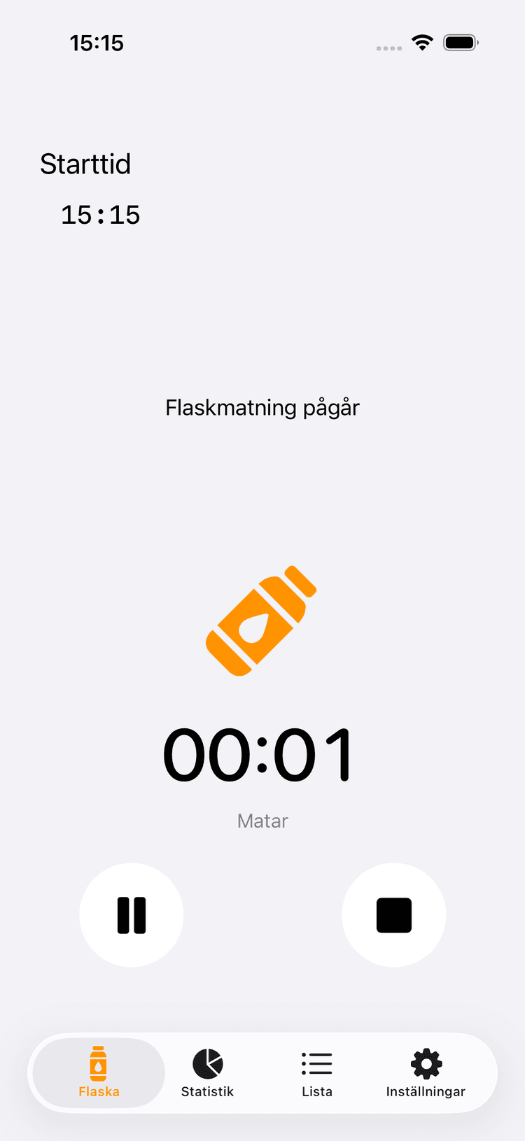 Flaske app screenshot