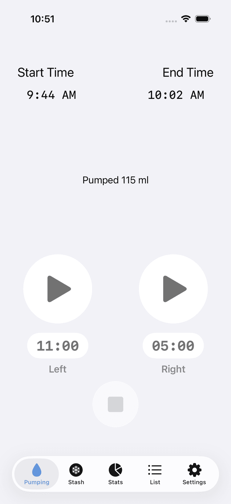 Pumpe app screenshot