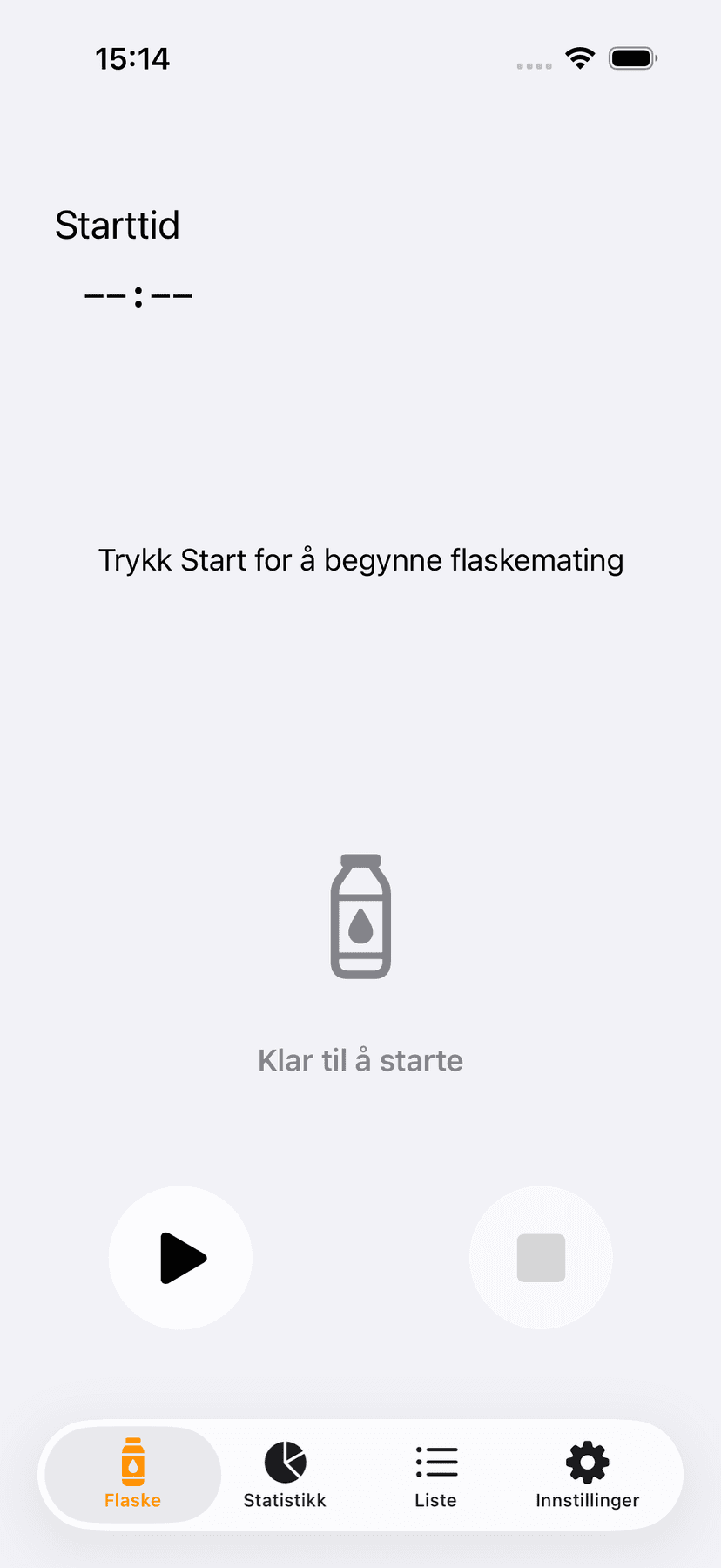 Flaske tracking screen