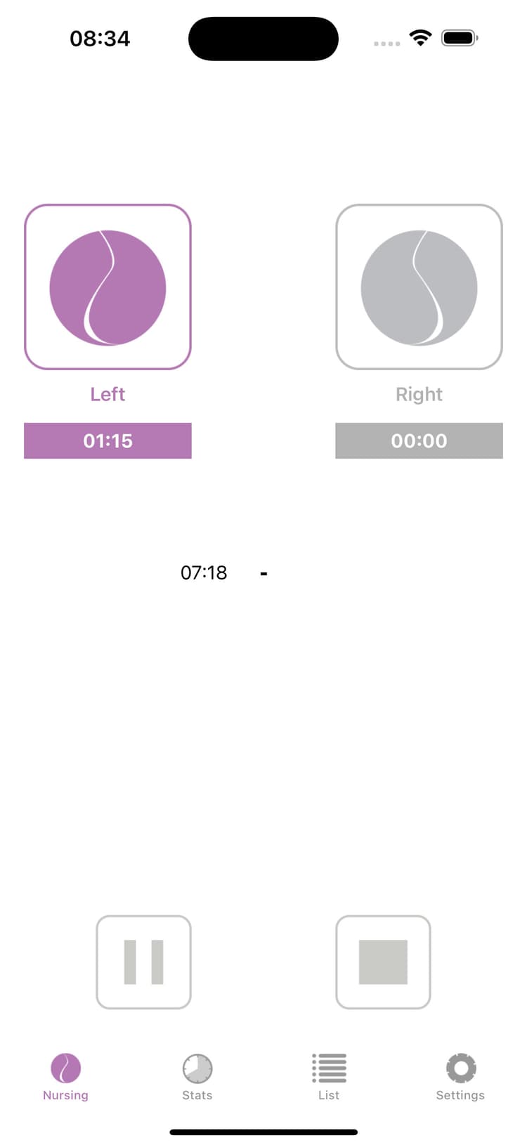 App home screen