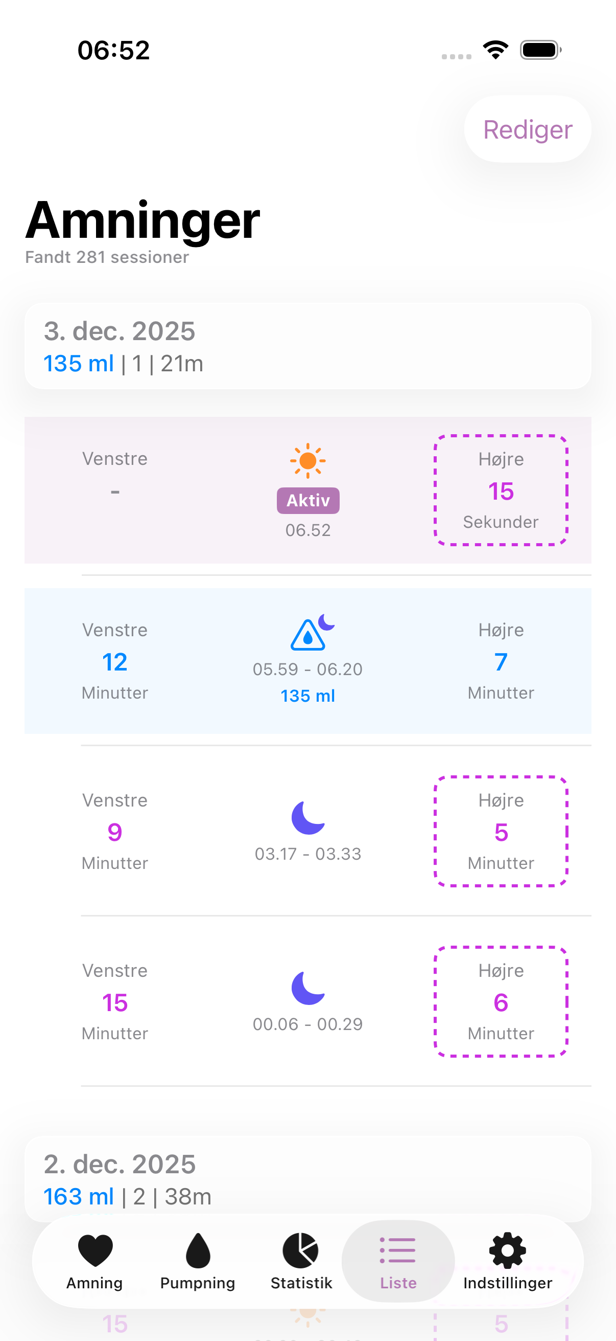 Amme app list light mode