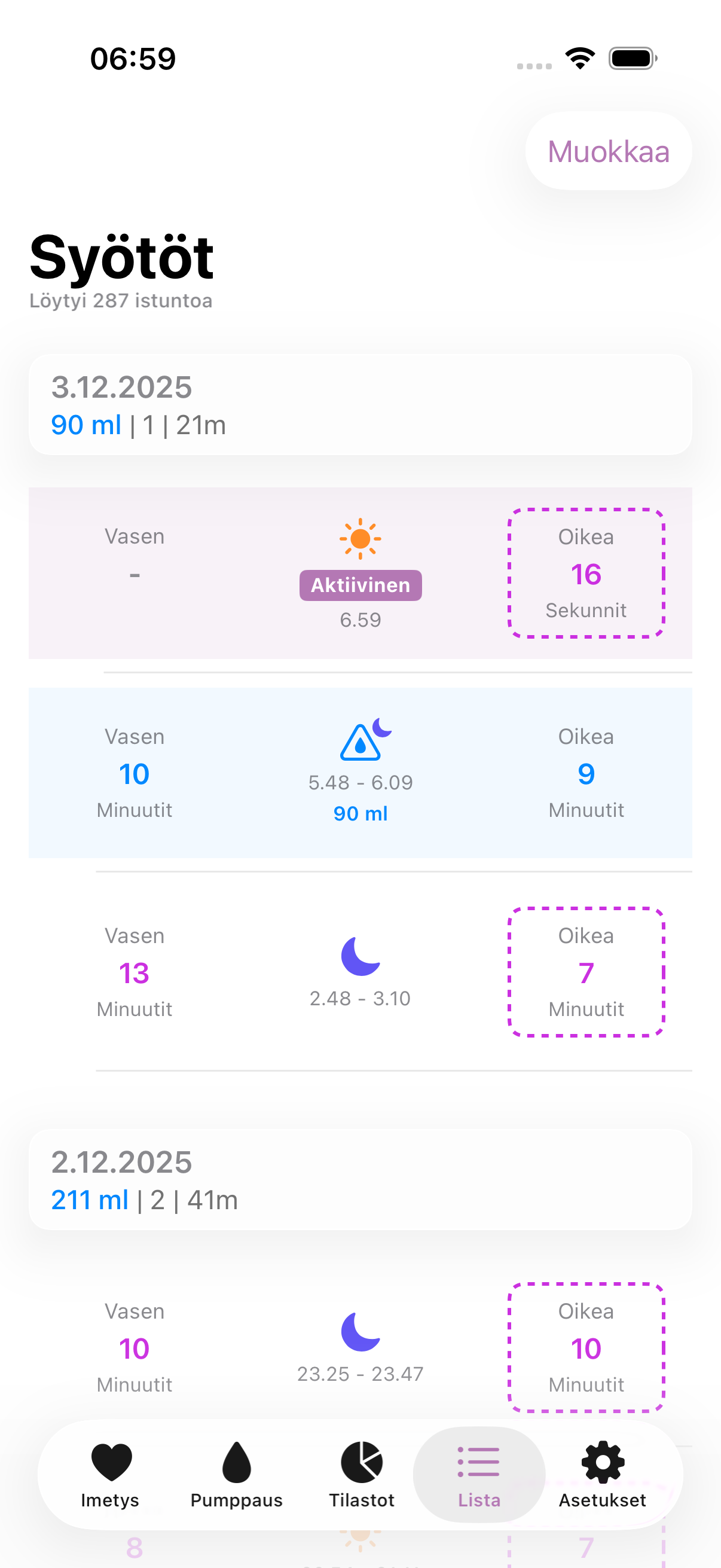 Amme app list light mode
